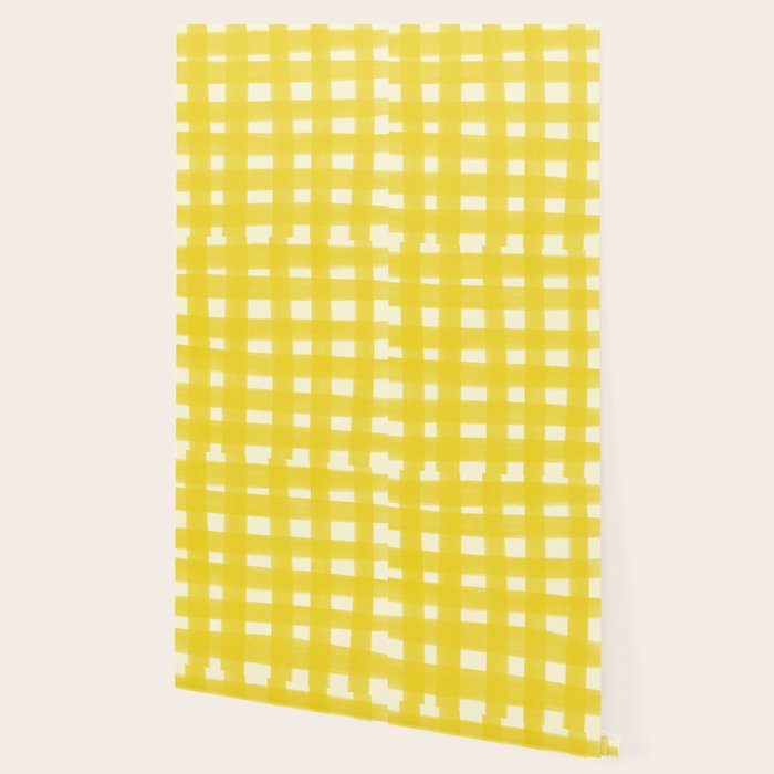 checks checks - yellow Wallpaper Gallery Image 2