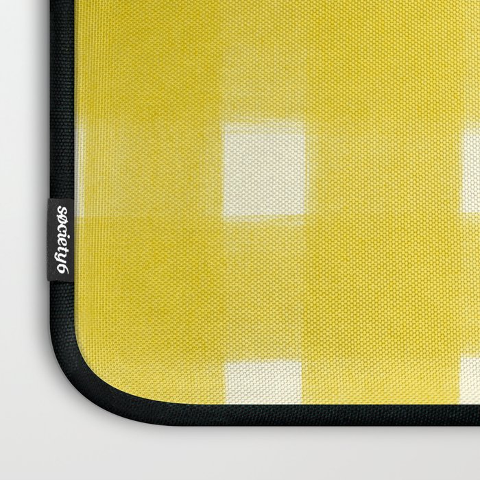 checks checks - yellow Laptop Sleeve Gallery Image 3