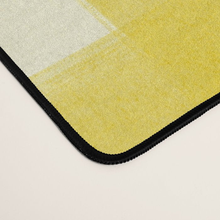 checks checks - yellow Desk Mat Gallery Image 4
