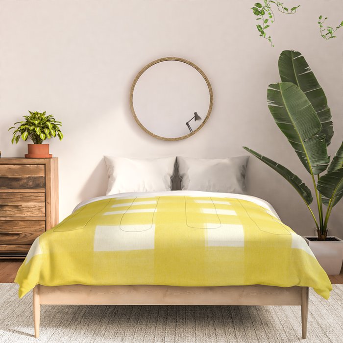 checks checks - yellow Comforter Gallery Image 3