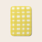 checks checks - yellow Bath Mat Gallery Image 1