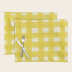 checks checks - yellow Placemat Gallery Image 1
