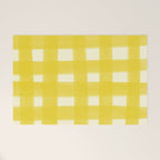 checks checks - yellow Welcome Mat Gallery Image 1