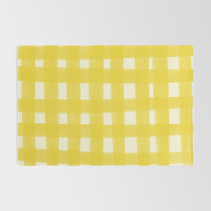 checks checks - yellow Rug Gallery Image 2