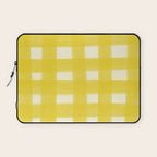 checks checks - yellow Laptop Sleeve Gallery Image 1