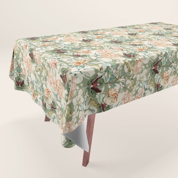 Lush colorful exotic garden B Tablecloth Gallery Image 1