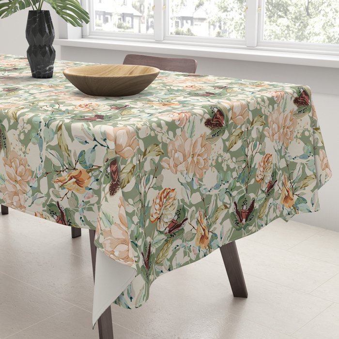 Lush colorful exotic garden B Tablecloth Gallery Image 3
