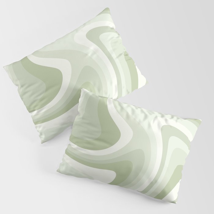 Abstract Wavy Stripes LXXVIII Pillow Sham Gallery Image 1