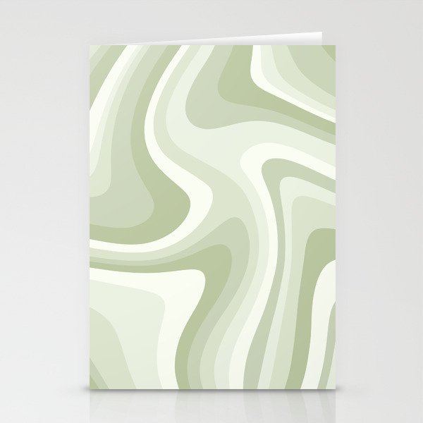 Abstract Wavy Stripes LXXVIII Stationery Card Gallery Image 1