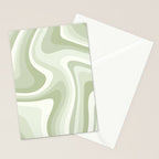 Abstract Wavy Stripes LXXVIII Stationery Card Gallery Image 2