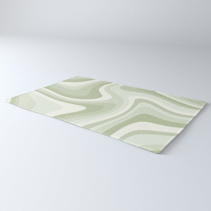 Abstract Wavy Stripes LXXVIII Rug Gallery Image 3