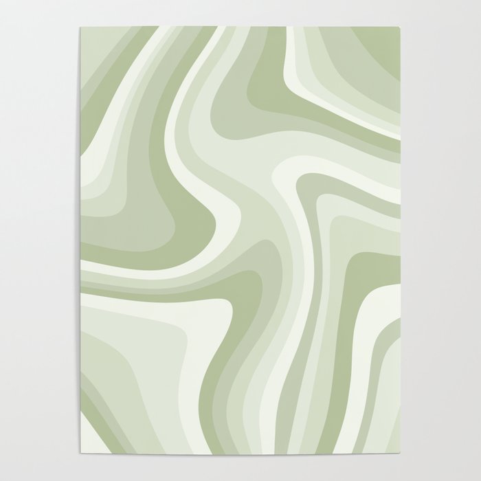 Abstract Wavy Stripes LXXVIII Poster Gallery Image 4