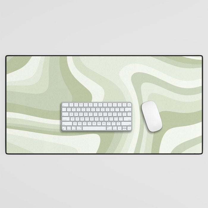 Abstract Wavy Stripes LXXVIII Desk Mat Gallery Image 1