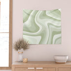 Abstract Wavy Stripes LXXVIII Wall Tapestry Gallery Image 2