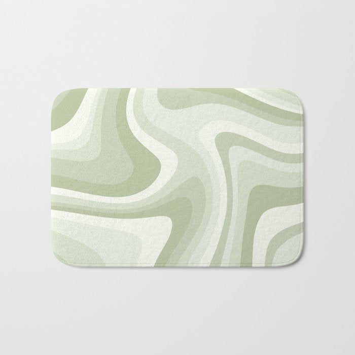 Abstract Wavy Stripes LXXVIII Bath Mat Gallery Image 1