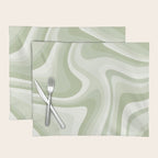 Abstract Wavy Stripes LXXVIII Placemat Gallery Image 1