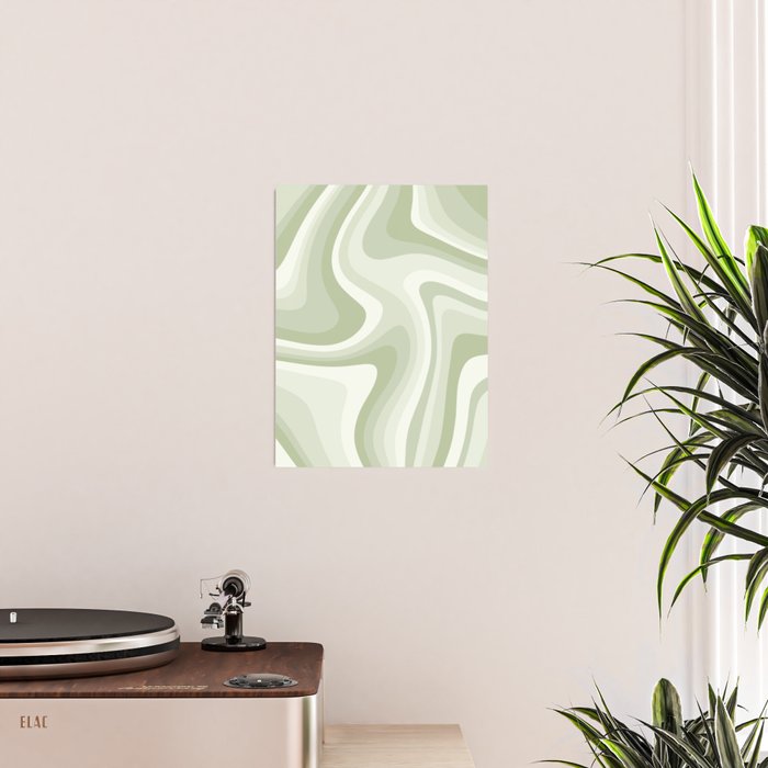 Abstract Wavy Stripes LXXVIII Poster Gallery Image 2
