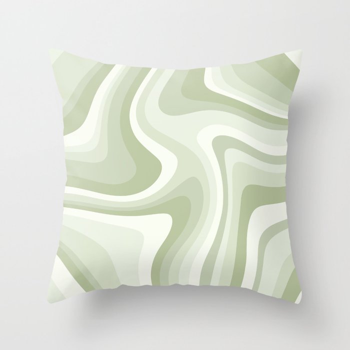 Abstract Wavy Stripes LXXVIII Throw Pillow Gallery Image 6