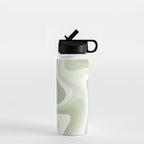 Abstract Wavy Stripes LXXVIII Water Bottle Gallery Image 1