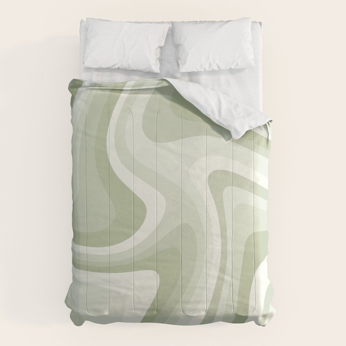 Abstract Wavy Stripes LXXVIII Comforter Gallery Image 6