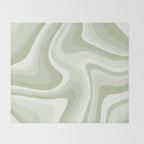 Abstract Wavy Stripes LXXVIII Throw Blanket Gallery Image 2