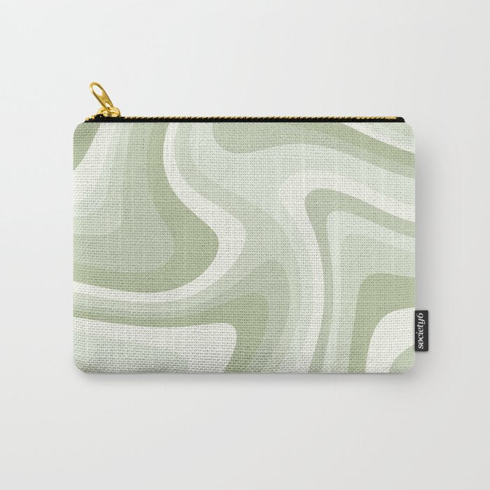 Abstract Wavy Stripes LXXVIII Carry All Pouch Gallery Image 1