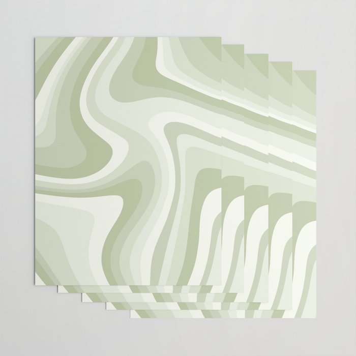 Abstract Wavy Stripes LXXVIII Wrapping Paper Gallery Image 3