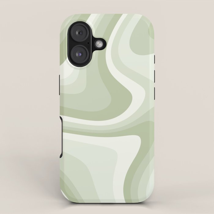 Abstract Wavy Stripes LXXVIII iPhone Case Gallery Image 1