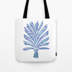 Palm Tree - Navy Palette Tote Bag Gallery Image 1
