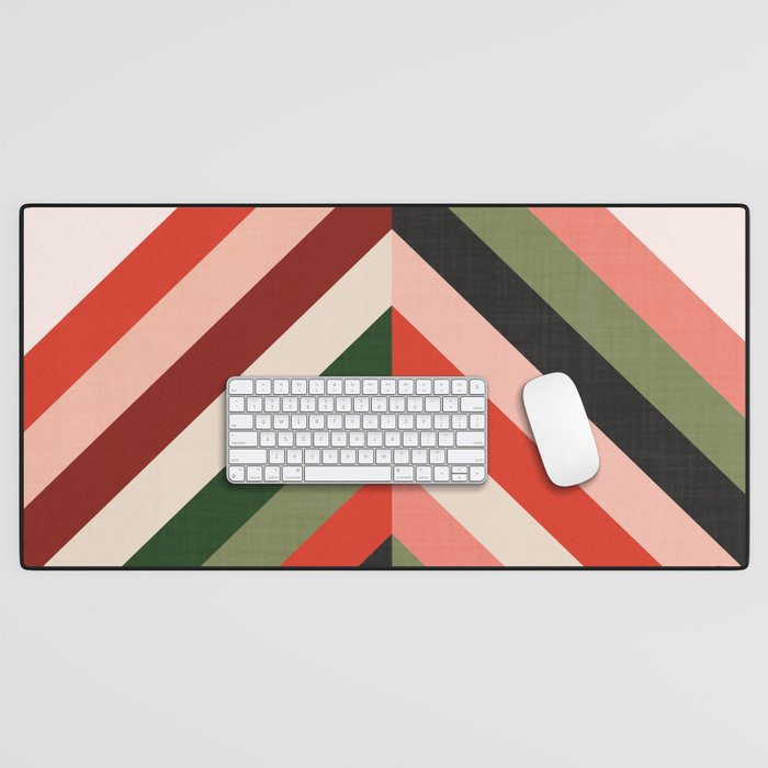 Chevron Christmas tree Desk Mat Gallery Image 1
