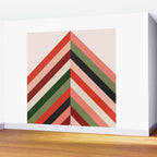Chevron Christmas tree Wall Mural Gallery Image 2