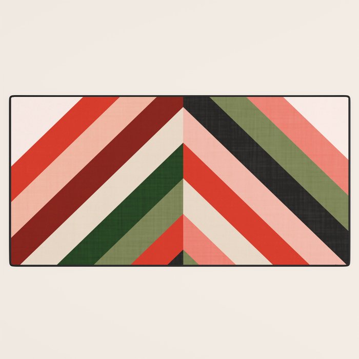 Chevron Christmas tree Desk Mat Gallery Image 3