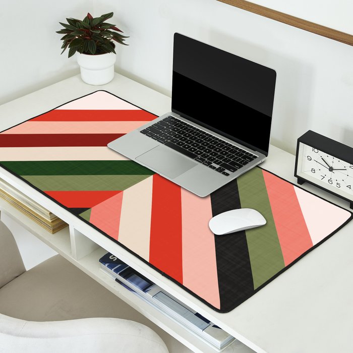 Chevron Christmas tree Desk Mat Gallery Image 2
