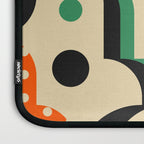 Happy Orange Green Geometric Garden Laptop Sleeve Gallery Image 3