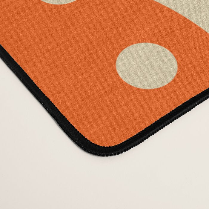 Happy Orange Green Geometric Garden Desk Mat Gallery Image 4