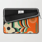 Happy Orange Green Geometric Garden Laptop Sleeve Gallery Image 2