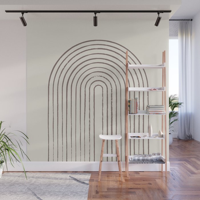 Arch Gray Pink Wall Mural Gallery Image 1