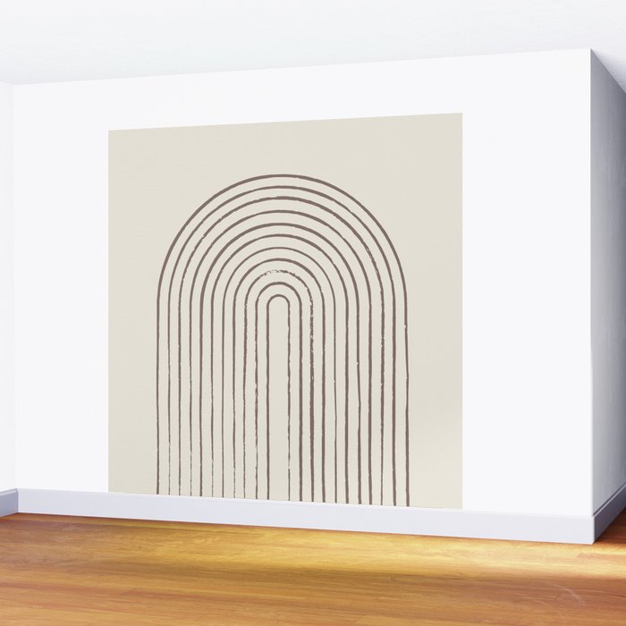 Arch Gray Pink Wall Mural Gallery Image 2