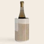 Neutral Minimalist Beige Tones Abstract Artwork Wine Chiller Gallery Image 3