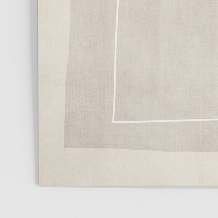 Neutral Minimalist Beige Tones Abstract Artwork Poster Gallery Image 3