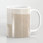 Neutral Minimalist Beige Tones Abstract Artwork Coffee Mug Gallery Image 1