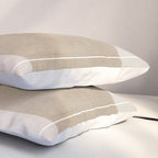 Neutral Minimalist Beige Tones Abstract Artwork Pillow Sham Gallery Image 3