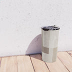 Neutral Minimalist Beige Tones Abstract Artwork Travel Mug Gallery Image 4