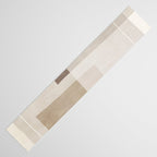 Neutral Minimalist Beige Tones Abstract Artwork Table Runner Gallery Image 3