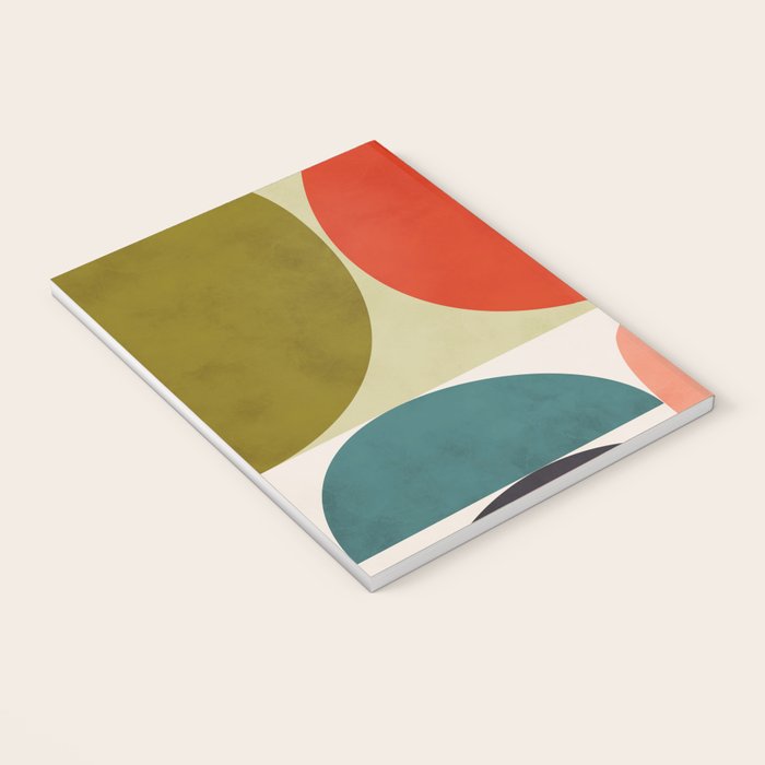 shapes of mid century geometry art Notebook Gallery Image 3