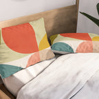 shapes of mid century geometry art Pillow Sham Gallery Image 2
