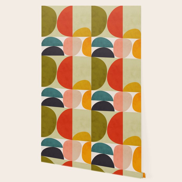 shapes of mid century geometry art Wallpaper Gallery Image 2