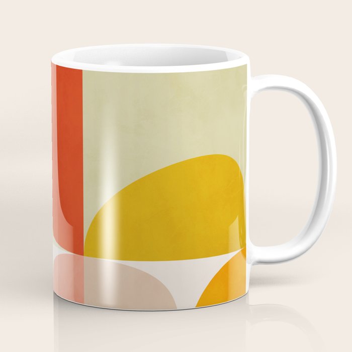 shapes of mid century geometry art Coffee Mug Gallery Image 1