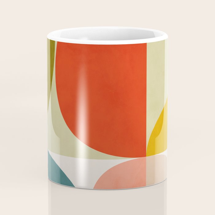 shapes of mid century geometry art Coffee Mug Gallery Image 4
