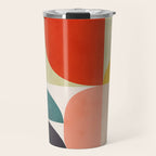 shapes of mid century geometry art Travel Mug Gallery Image 1